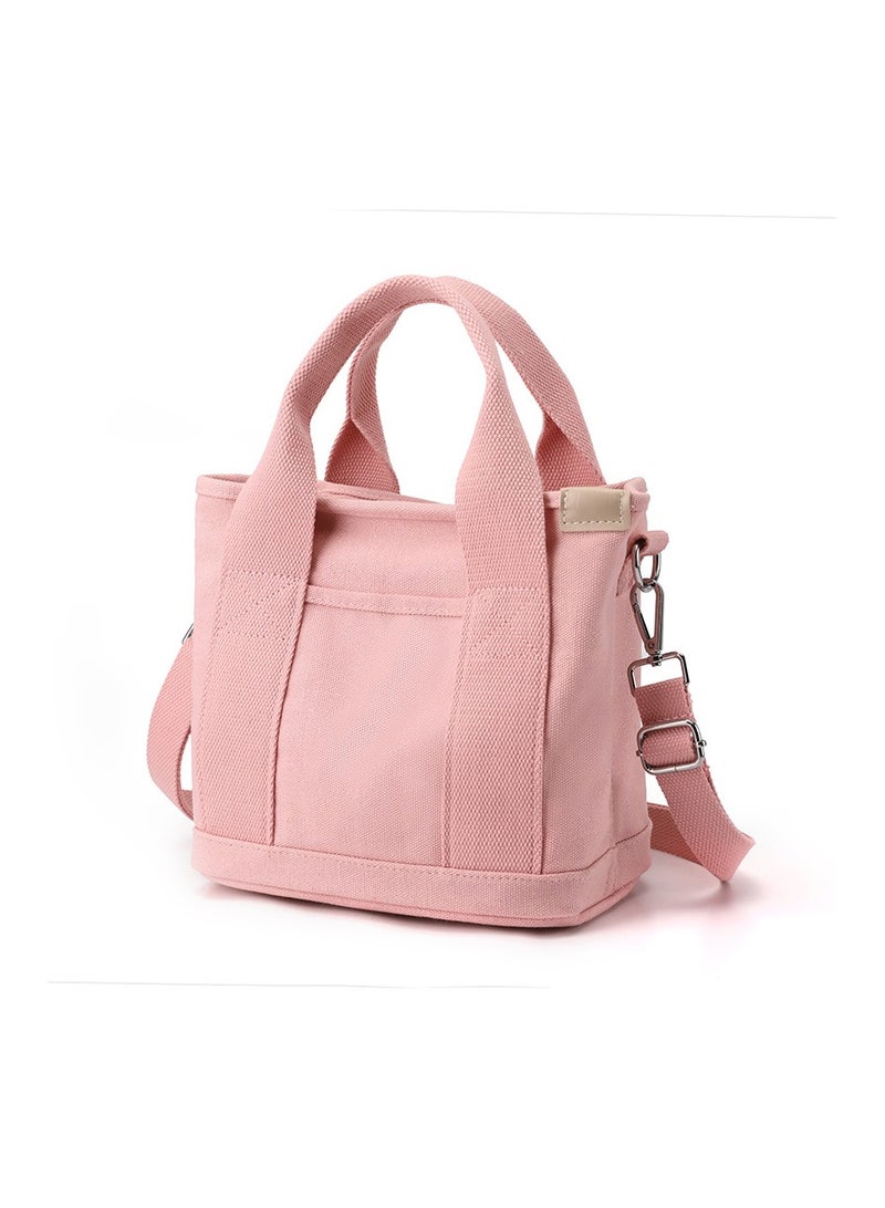 Canvas Tote Bag for Women with Multi Pockets,Trendy Shoulder Handbag with Compartments for shopping,Work,Beach - Image 1